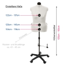 NEU Schneiderpuppe SCHNEIDERBÜSTE Diana "D" XL - Brustweite 122-137cm, Np. 169,00 €